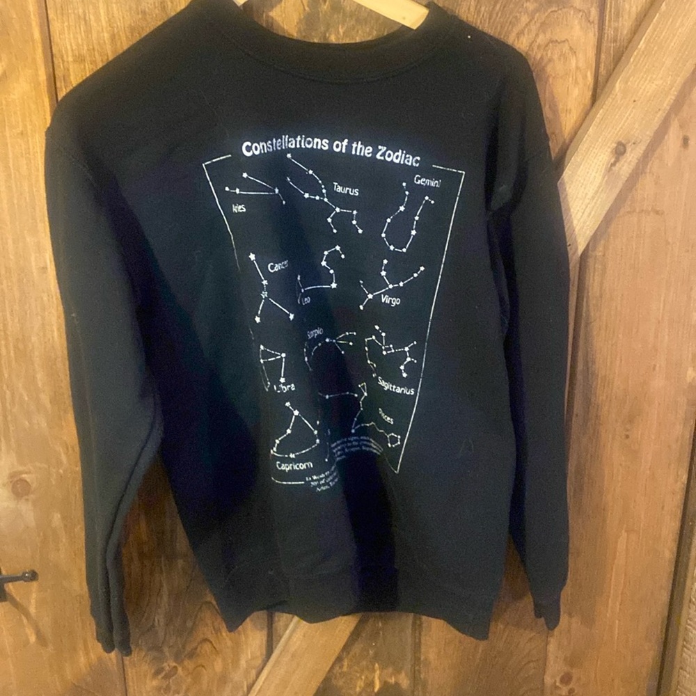 Constellations of the zodiac sweater size s